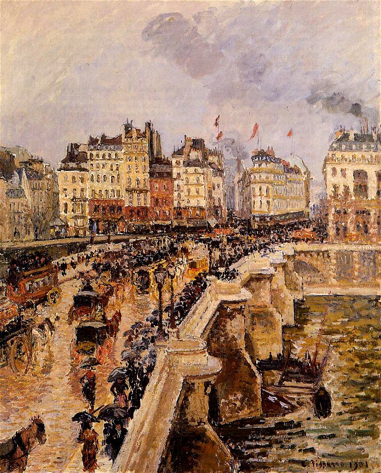 Pissarro the-pont-neuf-rainy-afternoon-1901