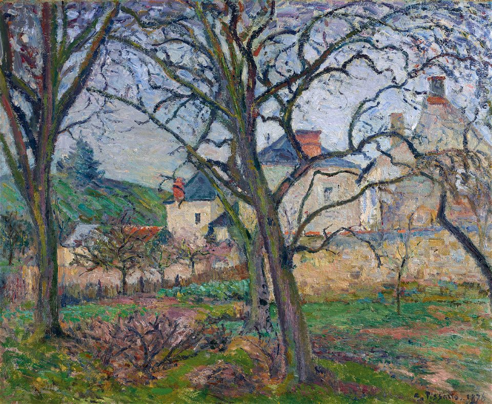 Camille pissarro le jardin de maubuisson vu vers la cote saint-denis p)