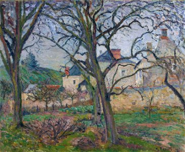 Camille pissarro le jardin de maubuisson vu vers la cote saint-denis p)