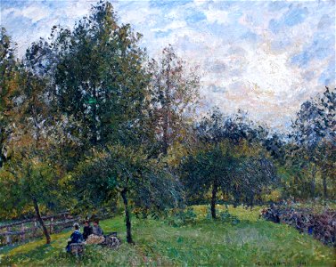 Pissarro-Pommiers-peupliers-Le-Havre