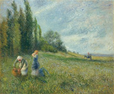 Camille pissarro paysannes dans les champs pontoise)