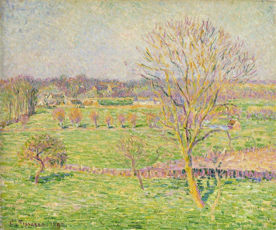 Pissarro - Wiese und Nussbaum im Frühling, 1892