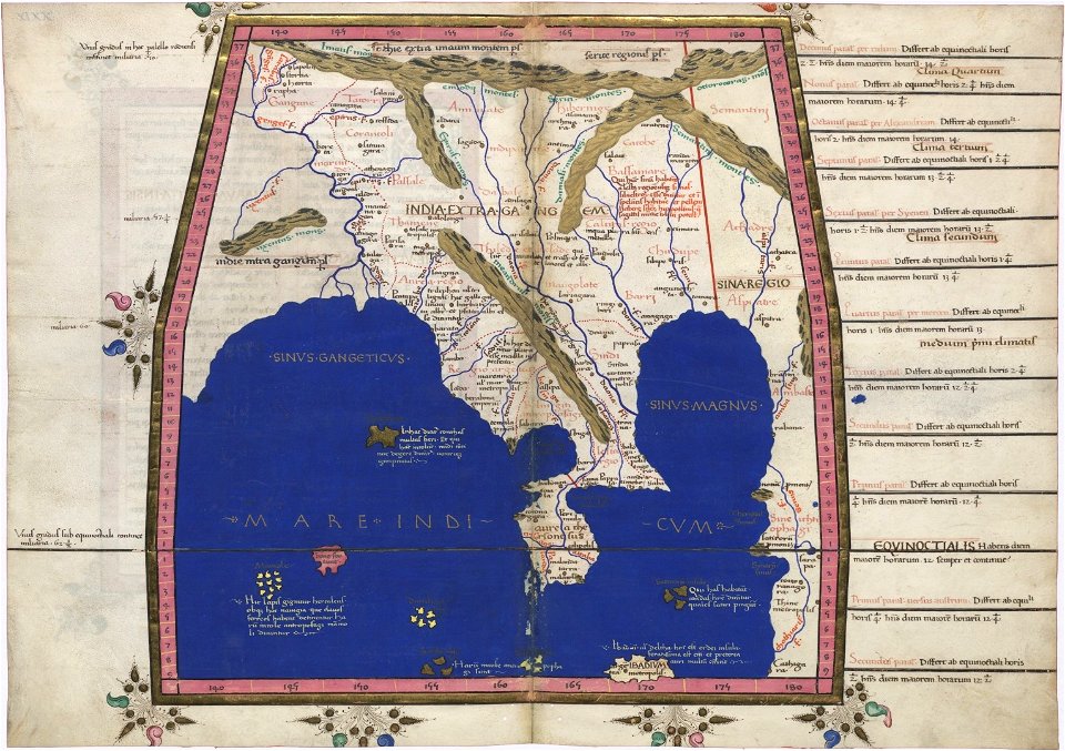 Ptolemy Cosmographia 1467 - South East Asia