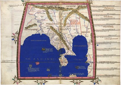 Mapa do Mundo com Base em Ptolemeu - 1467