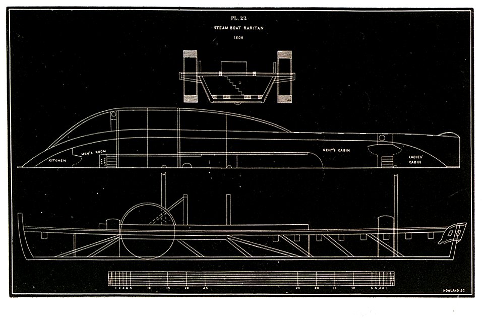 PL 22 Steam boat Raritan 1808 RMG PU6633