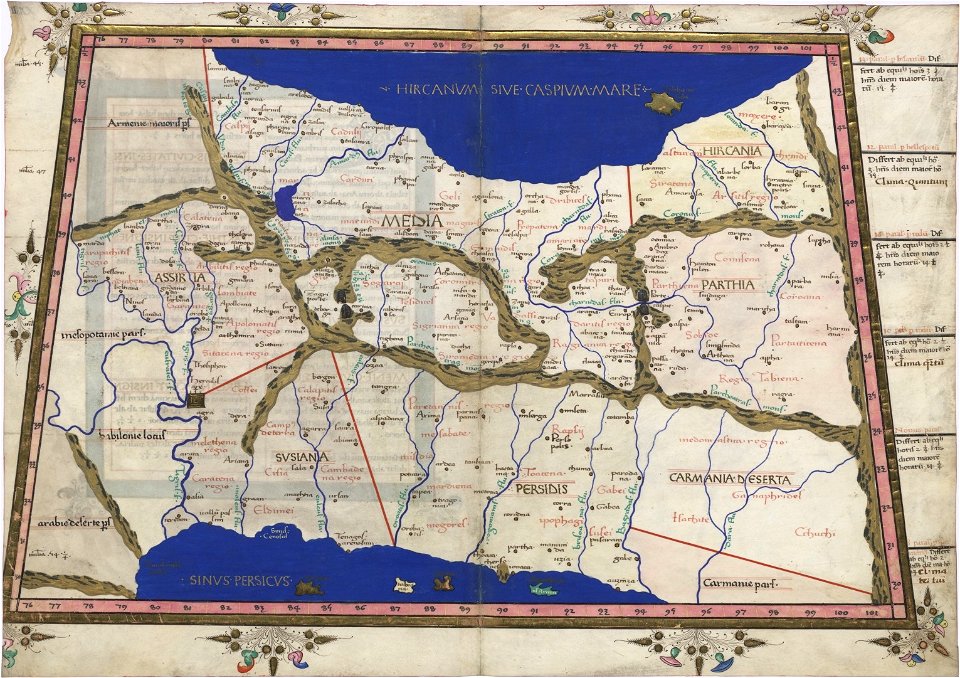 Ptolemy Cosmographia 1467 - Persian Middle East