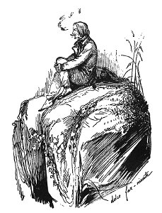 PL Dzieła Cyprjana Norwida (Pini) page 014 - praca Norwida - 'Portret własny'