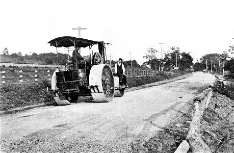 PSM V51 D086 Steam rolling the state highway in westfield mass 1886
