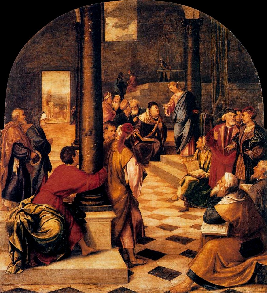 Bonifacio de Pitati - Christ among the Doctors - WGA02416
