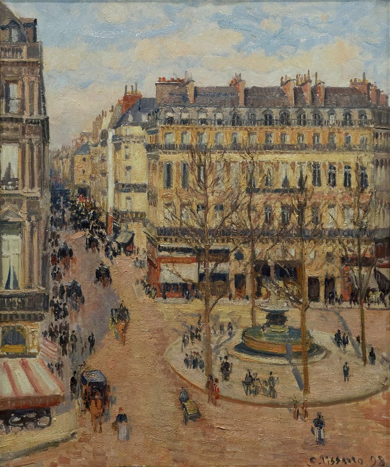 La Rue Saint-Honoré, matin, effet de soleil