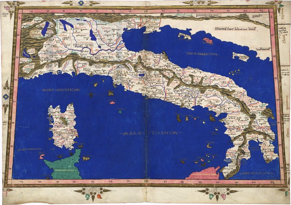 Ptolemy Cosmographia 1467 - Italy