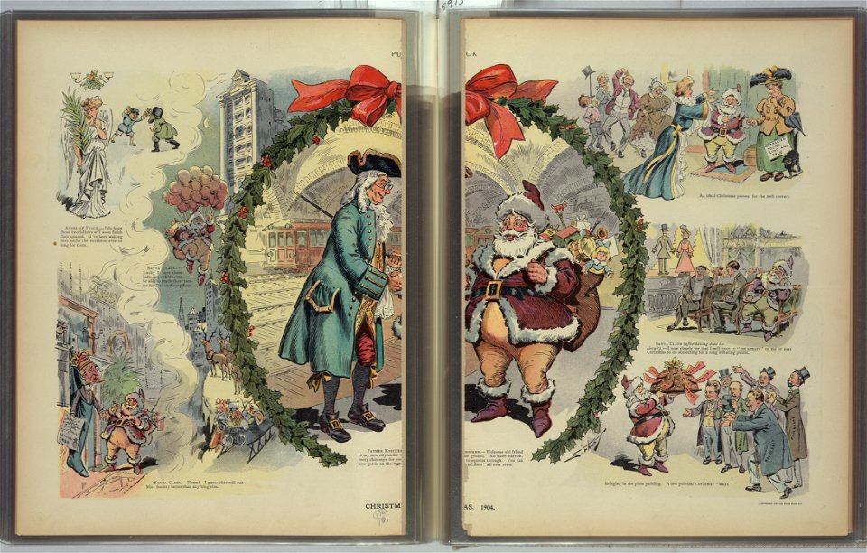 Puck Christmas 1904 - Ehrhart. LCCN2011645596