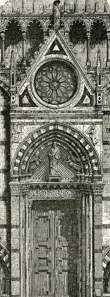 Pistoia portone della chiesa di San Paolo
