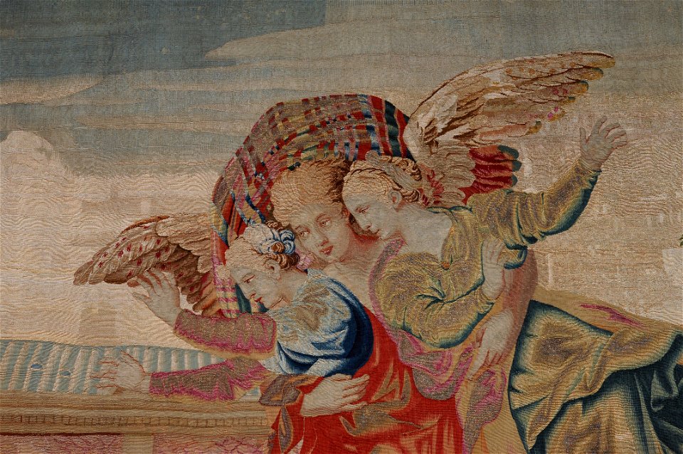 Psyché fait des présents à ses soeurs ou Psyché reçoit ses soeurs portées par Zéphyr, détail (phbw09 0743)