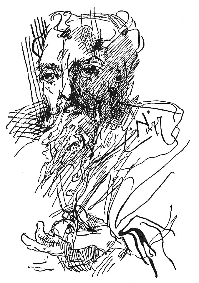 PL Dzieła Cyprjana Norwida (Pini) page 026 - praca Norwida - 'Portret własny z 1877'