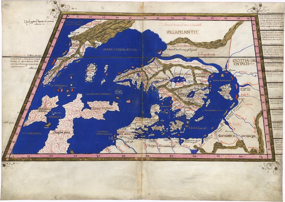 Ptolemy Cosmographia 1467 - Greenland + Scandinavia