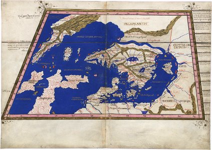 Ptolemy Cosmographia 1467 - Greenland + Scandinavia