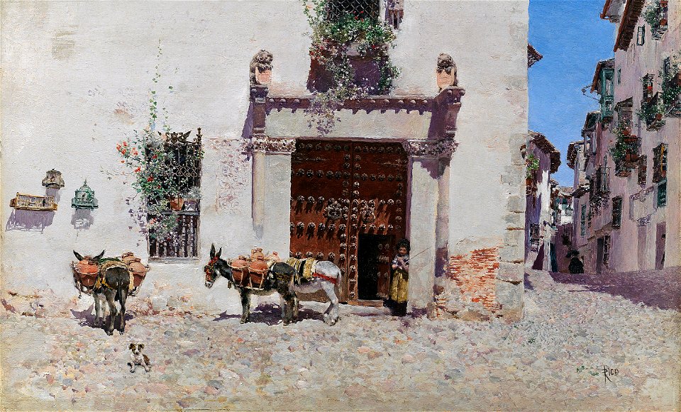 Puerta de una casa en Toledo, por Martín Rico