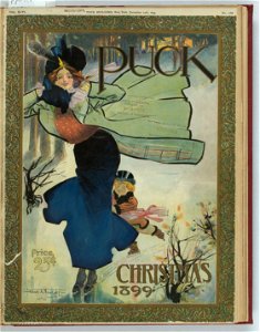 Puck Christmas 1899 - Frank A. Nankivell '99. LCCN2012647390