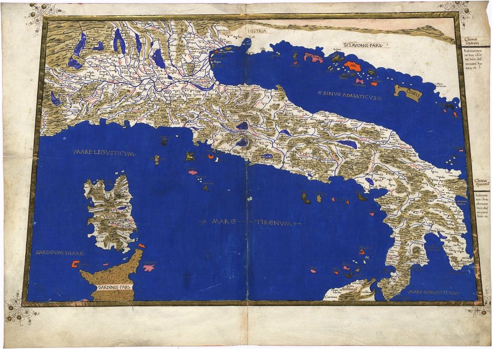 Ptolemy Cosmographia 1467 - Italy a