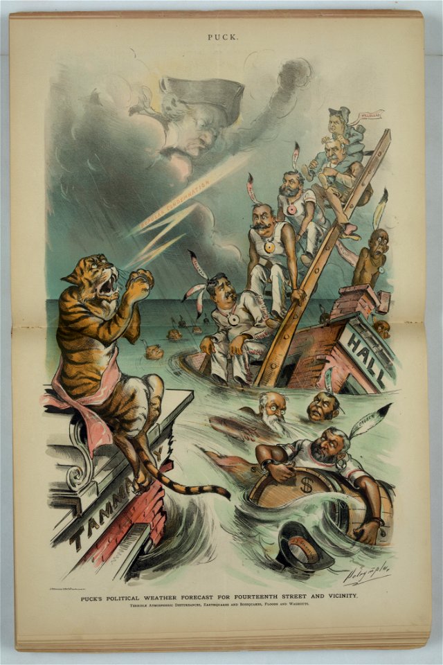 Puck's political weather forecast for Fourteenth Street and vicinity - Dalrymple. LCCN2012648722