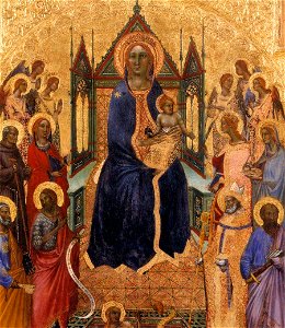 Angelo Puccinelli - Virgin and Child with Angels and Saints (detail) - WGA18467
