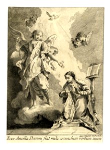 Published by Joseph (Giuseppe) Wagner - Ecce Ancilla Domini fiat mihi secundum verbum tuum, 1951,0714.235
