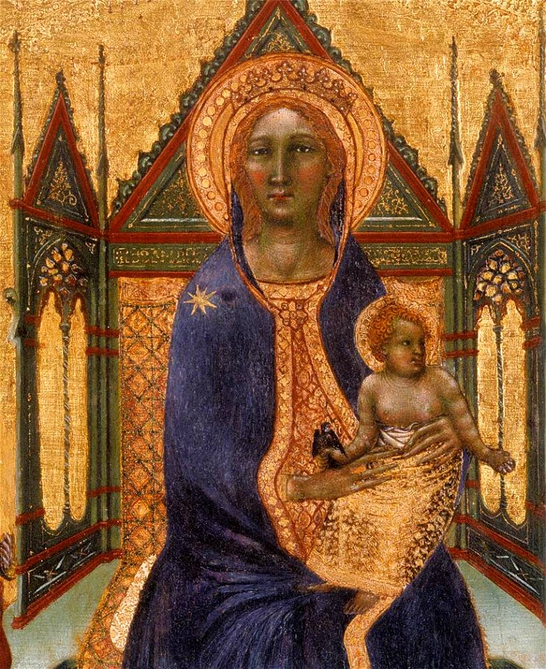 Angelo Puccinelli - Virgin and Child with Angels and Saints (detail) - WGA18468