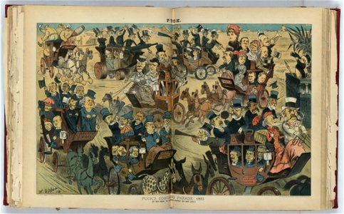 Puck's coaching parade, 1883 - F. Opper. LCCN2012645482