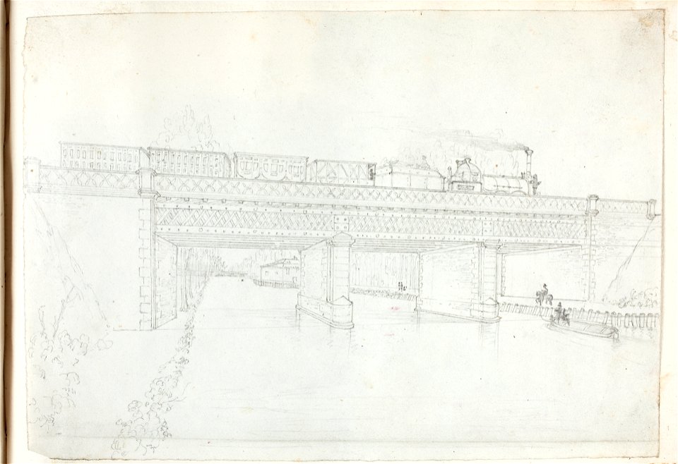 Puente del Canal en el trayecto del ferrocarril Madrid-Aranjuez