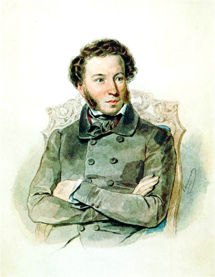 Pushkin Alexander, 1836 by Sokolov P
