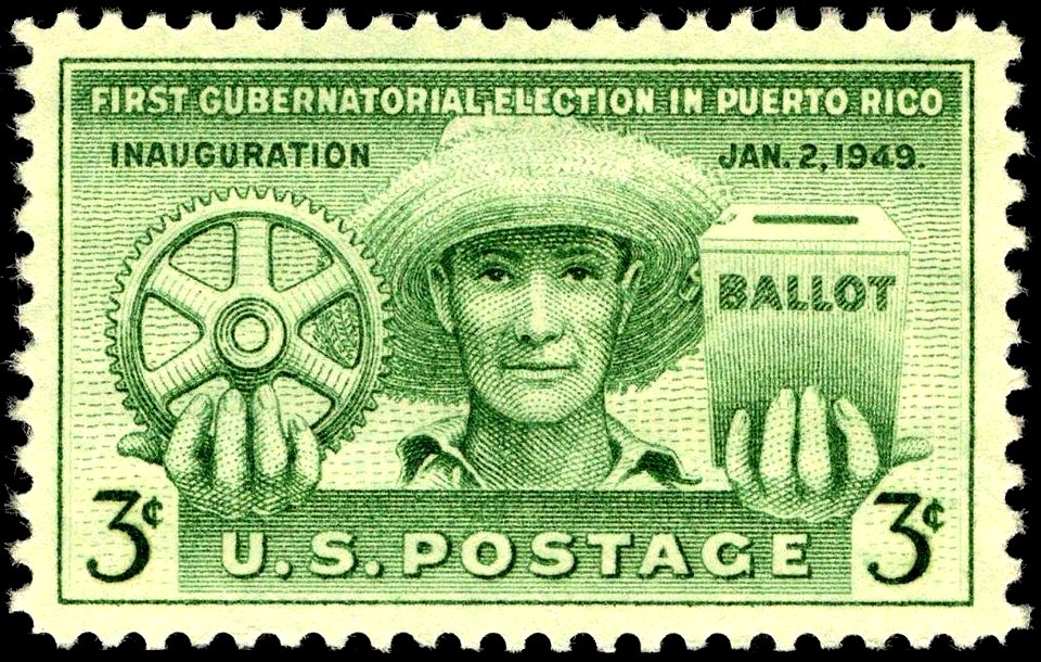 Puerto Rico election 1949 U.S. stamp.1