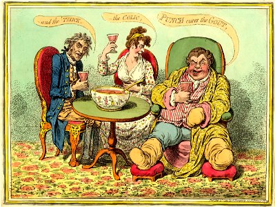 Punch cures the Gout,-the Colic,-and the 'Tisick. (BM 1851,0901.991)