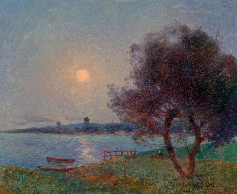 The Moonlit River (La rivière au clair de lune) by Fernand du Puigaudeau