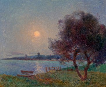 The Moonlit River (La rivière au clair de lune) by Fernand du Puigaudeau