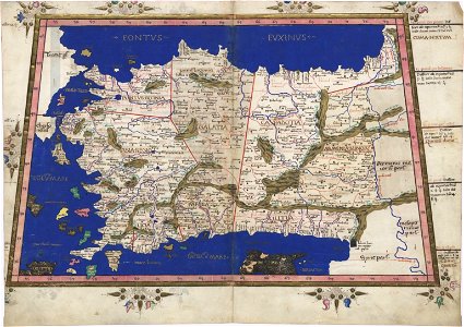 Ptolemy Cosmographia 1467 - Black Sea states