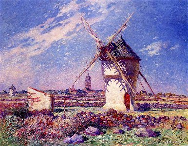 Puigaudeau, Ferdinand du - Windmills near the Town of Batz
