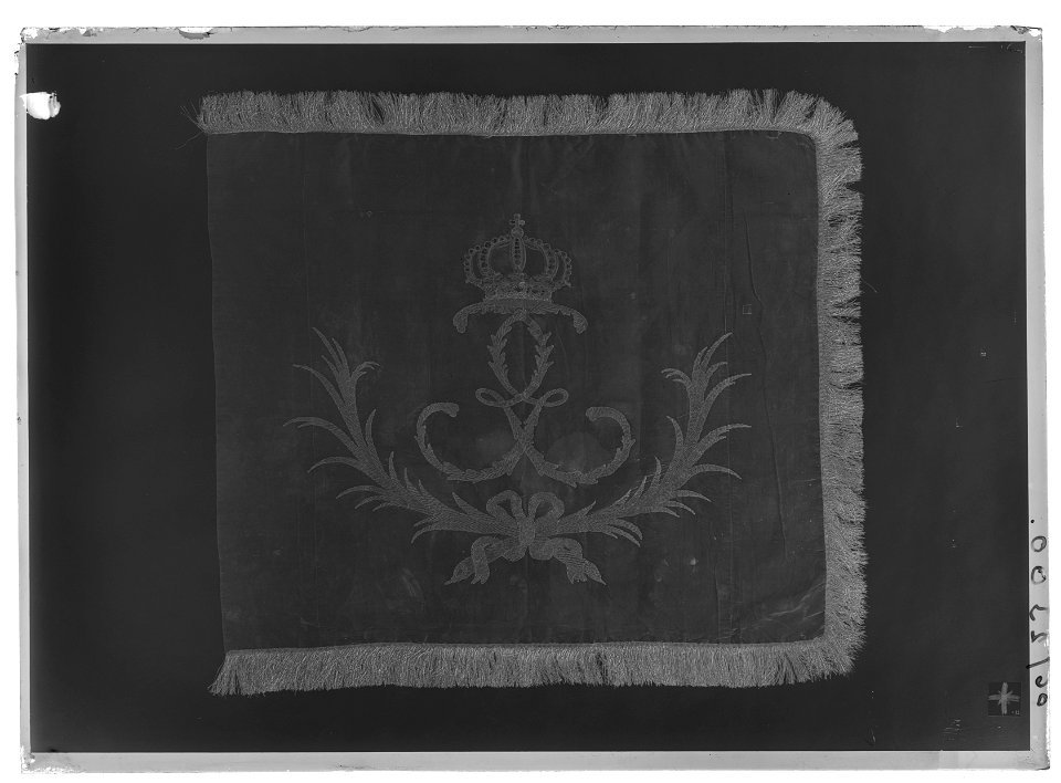 Pukfana, täcke - Livrustkammaren - 34752-negative