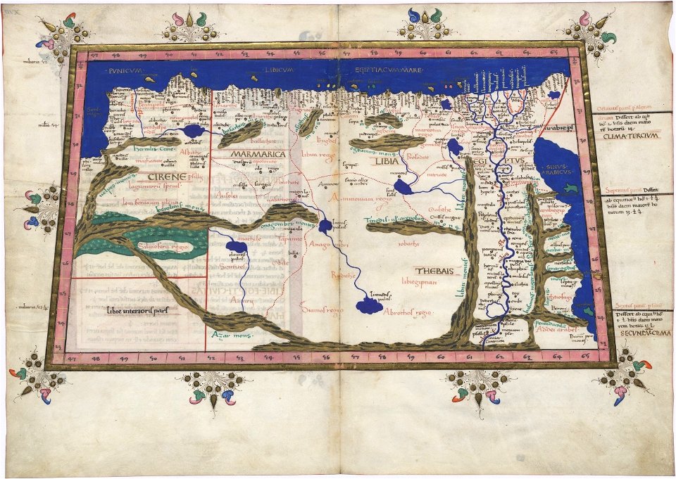 Ptolemy Cosmographia 1467 - North East Africa