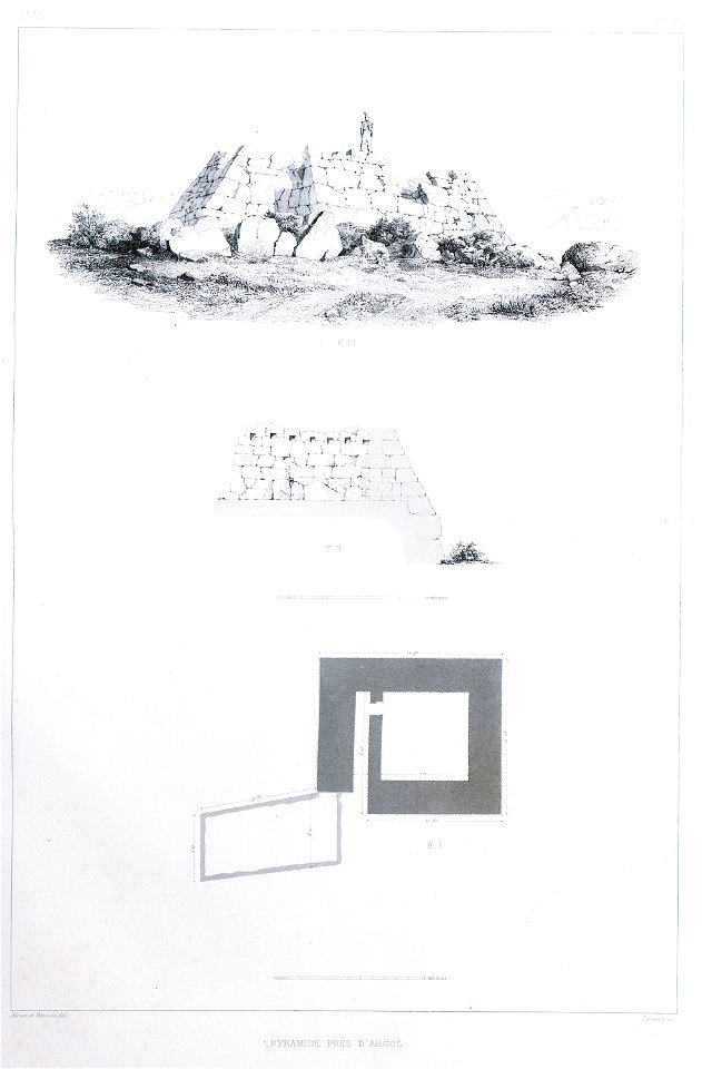 Pyramide près d'Argos - Blouet Guillaume-abel - 1831