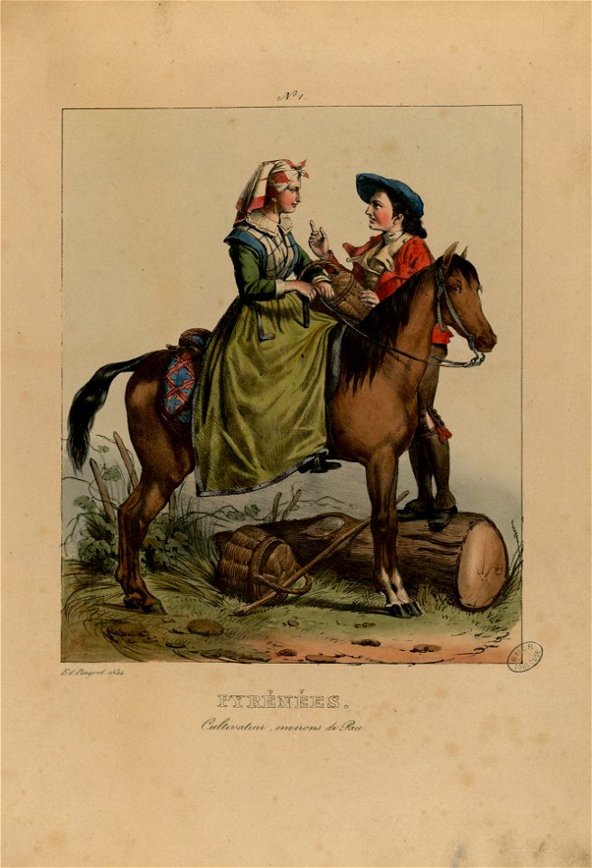 Pyrénées - Cultivateur, environs de Pau - Fonds Ancely - B315556101 A PINGRET 004