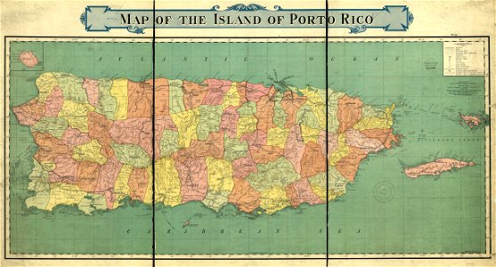 Puerto Rico 1915 Rand McNally map