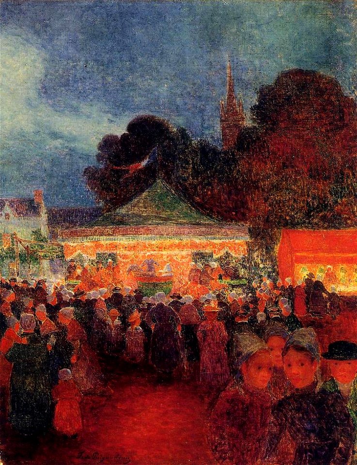 Puigaudeau, Ferdinand du - Carnival at Night in Croisic