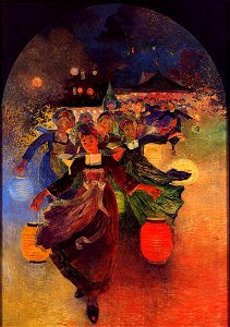 Puigaudeau, Ferdinand du - Breton Girls with Chinese Lanterns