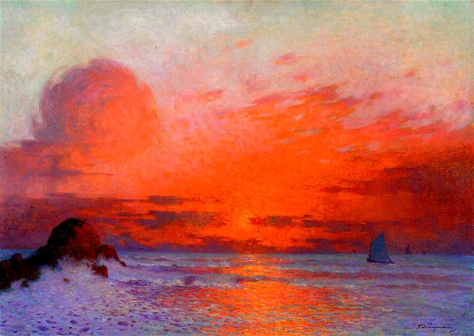 Puigaudeau, Ferdinand du - Sailboats at Sunset