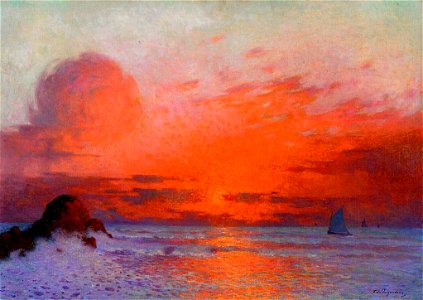 Puigaudeau, Ferdinand du - Sailboats at Sunset