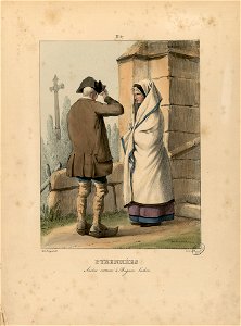Pyrénées - Ancien costume à Bagnère Luchon (sic) - Fonds Ancely - B315556101 A PINGRET 039