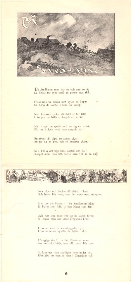 På Sandhamn Sehlstedt Ill av Carl Larsson