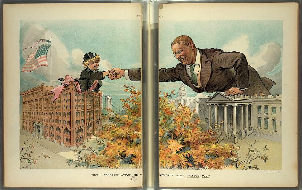 Puck- Congratulations, Mr. President; they wanted you - Keppler. LCCN2011645584