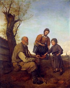 Q.G. van Brekelenkam - De blinde bedelaar - NK2411 - Cultural Heritage Agency of the Netherlands Art Collection
